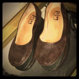 French Soles Fs/ny flats brown